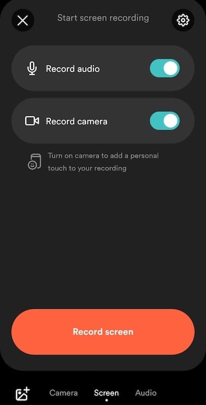 Loom-android-app-recording-mode