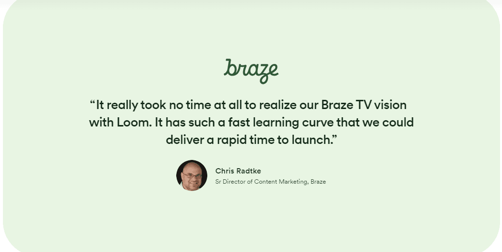 Braze client quote