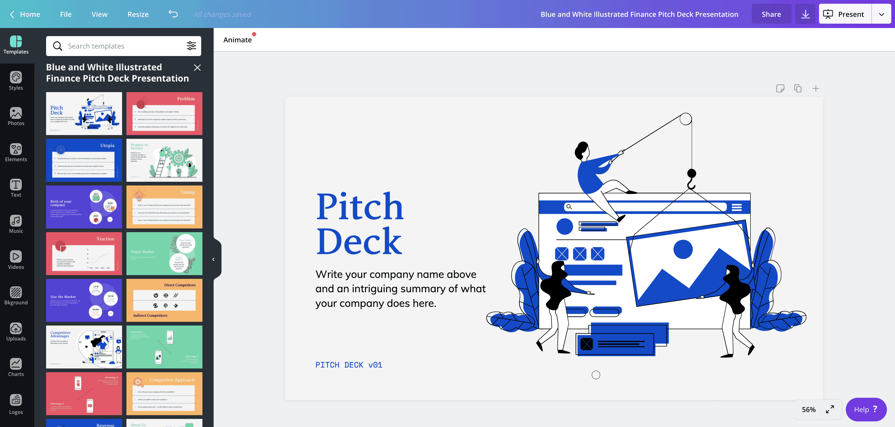 canva pitch decks