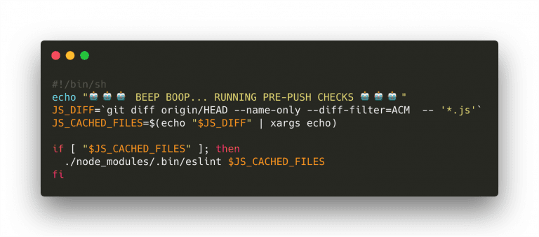 ESlint coding example