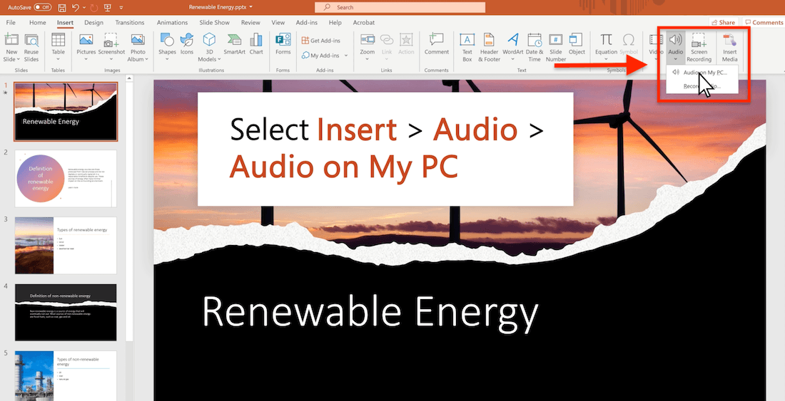 Insert-audio-powerpoint-presentation