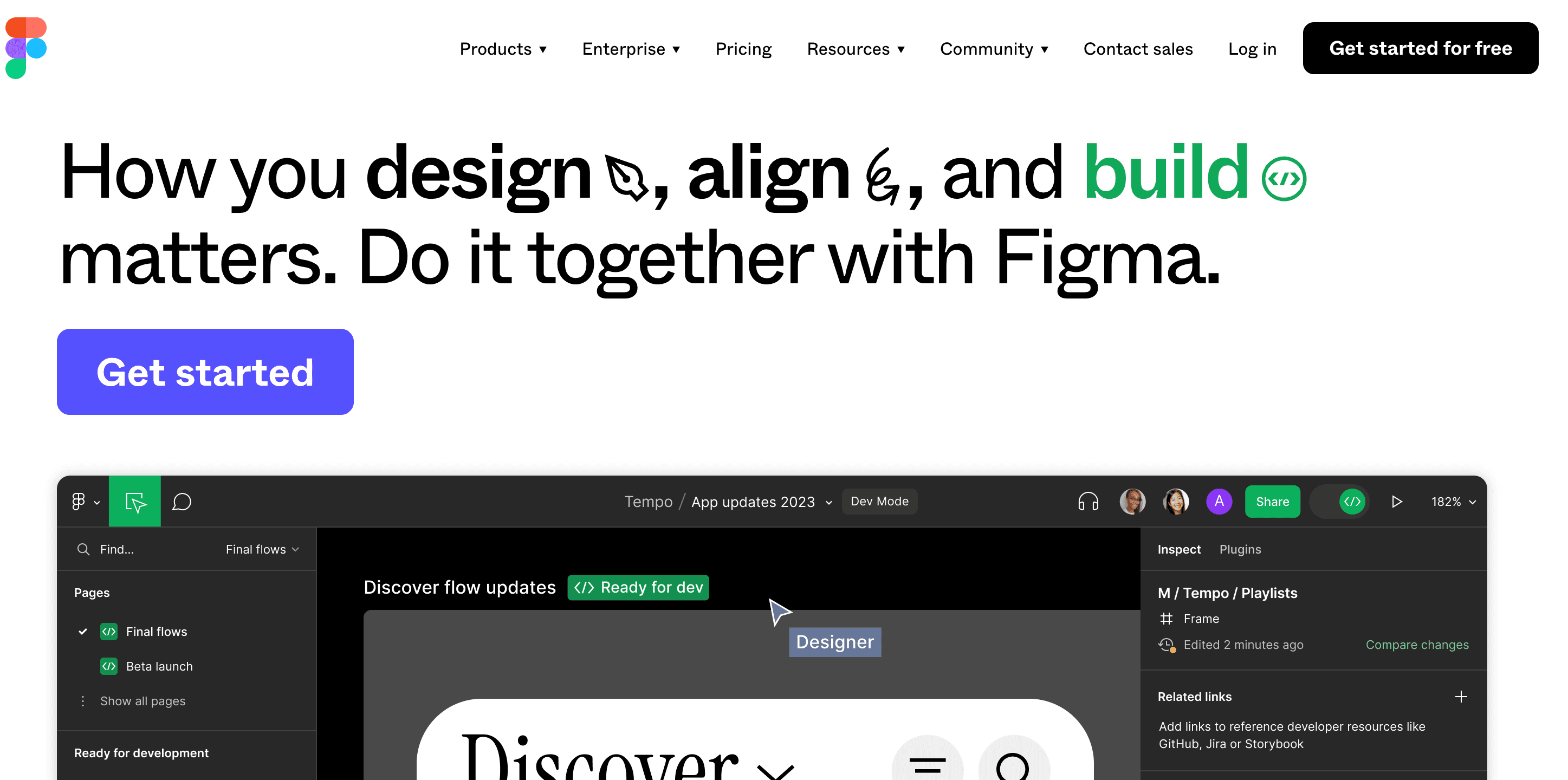 Figma home page