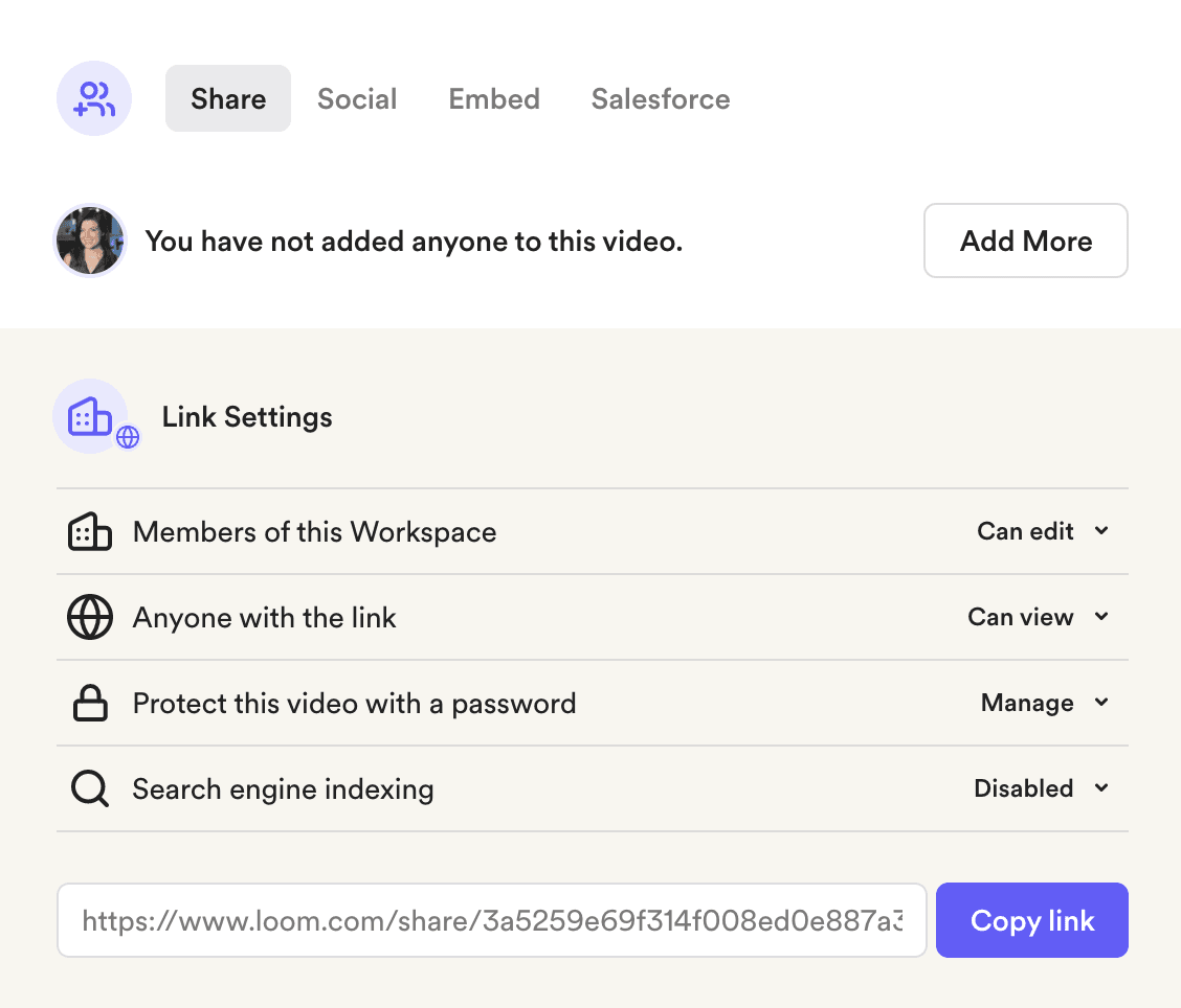 Loom share options