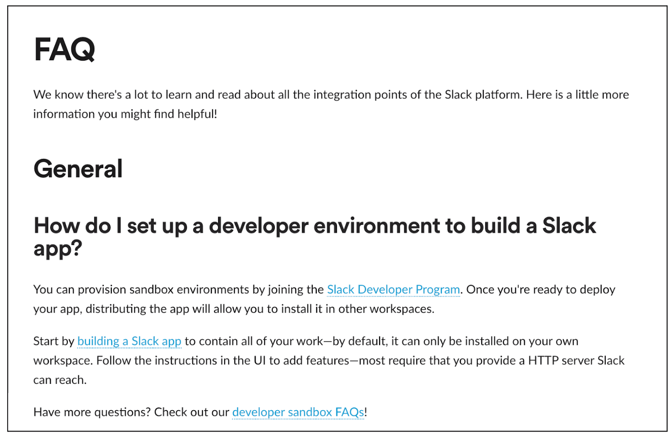 Slack FAQ